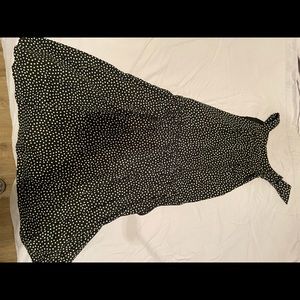 Black and white polka dot dress